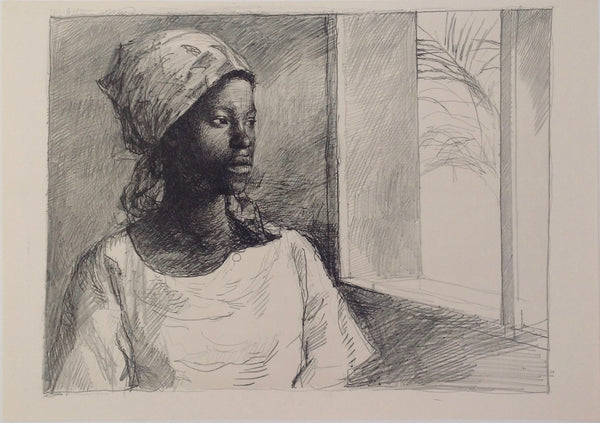 Aat Veldhoen, Afrikaans meisje voor open venster