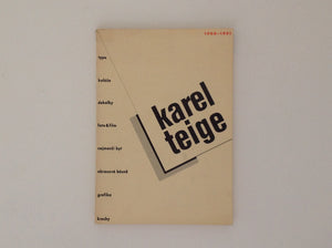 KAREL TEIGE.  1900 - 1951