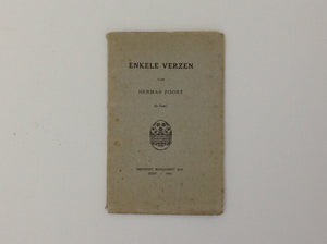 HERMAN POORT. Enkele Verzen Van Herman Poort (2de druk) 1910