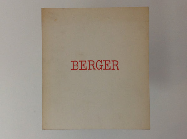 UELI BERGER. Aspekte 1965 - 78 - Berger 