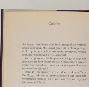 BOUDEWIJN BUCH. Boekenpest