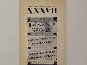 [005426] MOTHERWELL / AGNES MARTIN / DONALD JUDD / EDWARD RUSCHA. Critical Perspectives in American Art - United States Pavilion - 37th Venice Biennial 1976 - . Venice