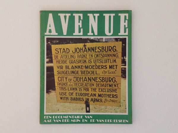 ED VAN DER ELSKEN. Zuid Afrika - Avenue Juni 1968 