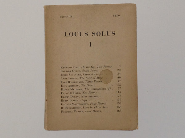 Locus Solus 1 Winter 1961