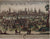Opticaprent , 1760. Old, antique perspective view of Istanbul (Constantinople), by Georg Balthasar Probst