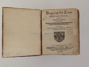 Bergen Op Den Zoom Beleghert Op Den 18 Julij 1622 