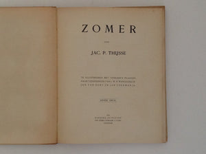 JAC.P. THIJSSE - Zomer Door Jac. P. Tijsse - 1910 - 3e Druk Compleet